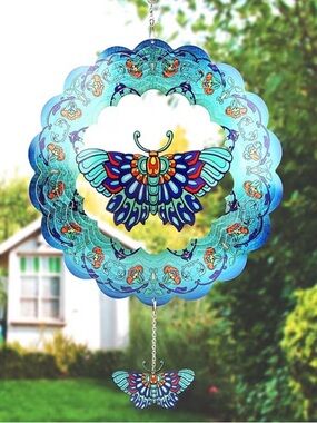 Butterfly Wind Spinner OutsideDecor